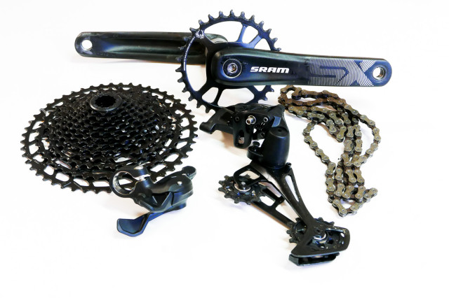 SRAM's SX Eagle budget 12-speed mountain bike drivetrain: weights