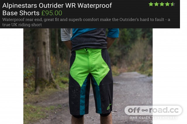 alpinestars outrider wr shorts