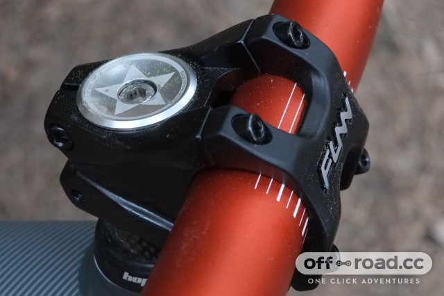 red mountain bike stem