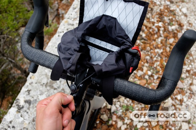 First Look: Outer Shell Adventure Drawcord Handlebar Bag | off-road.cc