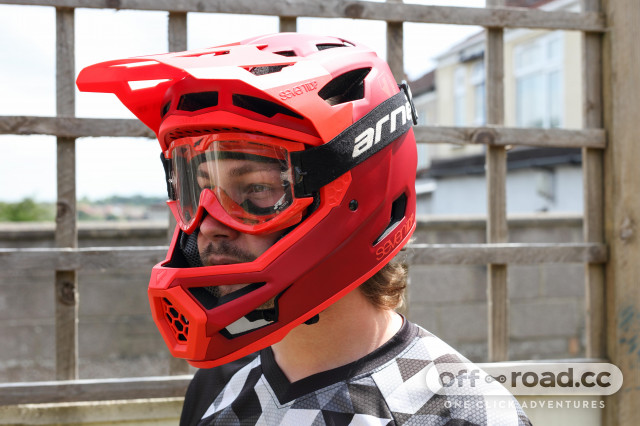 Full Face Downhill BMX MTB Seven Protection 7 iDP Project 23 ABS Helmet Black 