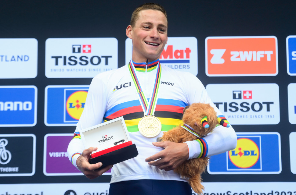 2023 UCI MTB World Championships Mathieu van der Poel and his