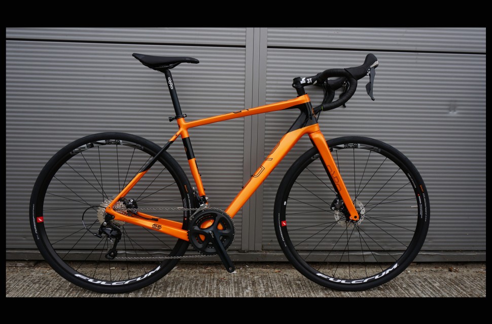 orange gravel bike