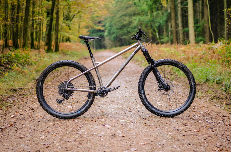 triple clamp forks on a hardtail