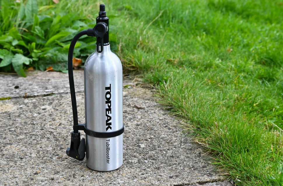 Topeak Tubibooster X tubeless inflator review off road.cc