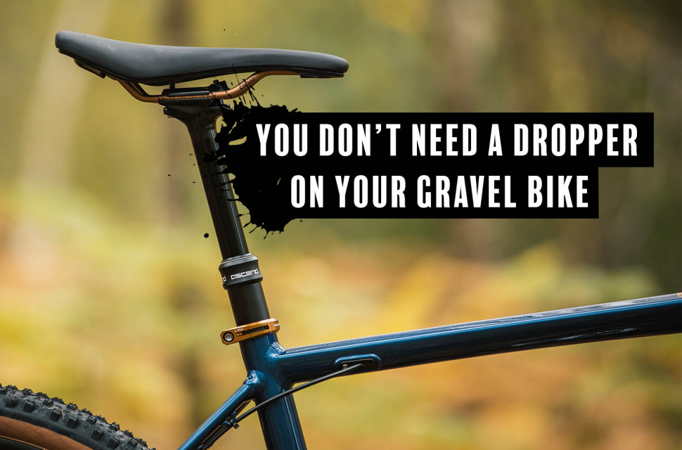 dropper post on gravel bike