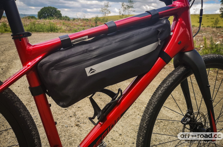 red cycling products frame bag